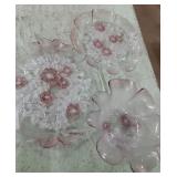Set of 3 Beautiful Glass Serving Dishes. Clear &