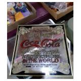 Modern Coca Cola Mirror 12x12 Metal frame