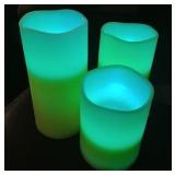 REMOTE CONTROL Set of 3 led color changeing