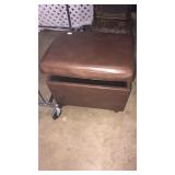 Foot stool storage box