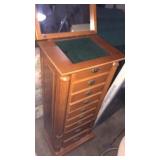 Jewelry box tall wood, missing side door
