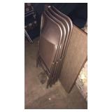 Card table and 4 folding chairs