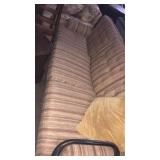 Tan striped couch