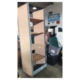 5 sections of heavy duty wood shelves only one