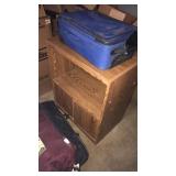 Stand with suit case