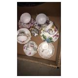 Box of goodies and bag of lights