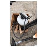 Clippers for trees and sprayer