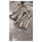 Axes, pick axes and handles