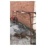 Metal scaffolding ladder