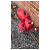 3 gas cans