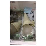 Vintage red comet fire extinguishers