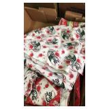 Coca-cola material some cut into squares