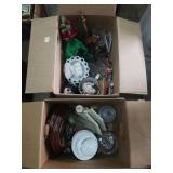 2 boxes of decorative items