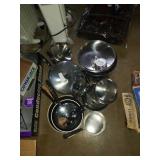 Group of pans. Revere, faberware