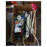 Group of baggies and surge protectors and misc
