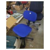 Blue office chair