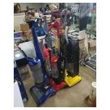 Group of 3 vacuums. They are out of storage unit.