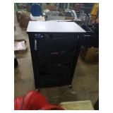Black storage cart