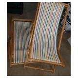 2 Colorful Beach Chair. 1 needs Dowels Glued back