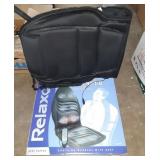 2 Massage cushions with heat. One of them in box