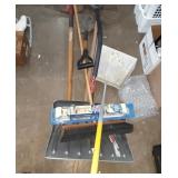 Group of outdoor tools. Snow & Dirt Shovel, Rake,