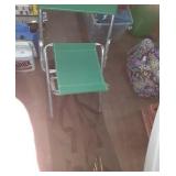2 green fold up Chairs in bags,  plus Green Golf