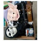 Box of mask, fire alarm , flashlight and more