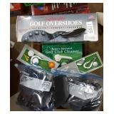Golf Overshoes, Club Cleaner and ball marker, 2