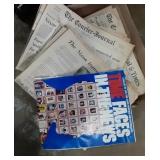 Flat of Vintage Newspapers