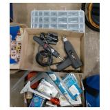 2 Flats of tools, Shelf Brackets. Black & Decker,