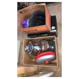 Kitchen lot. Plates, pans, toaster oven, etc