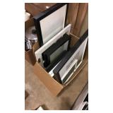 Box of assorted frames