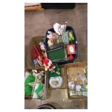 Decor for all seasons. Several boxes & tote full