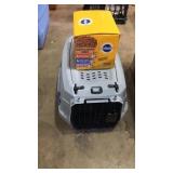 Small pet carrier & in date box of Pedigree dog