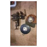 2 tape measures & clamp