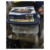 Group of 2 totes and electric grill