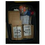 Tote with glass ware and other goodies