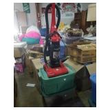 Vacuum and 2 totes of goodies