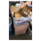 Stack of goodies. Large mystery box and mystery