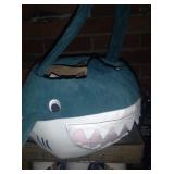 Plush shark Easter basket
