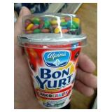 You get 12 vanilla yogurt drink with m&m pieces