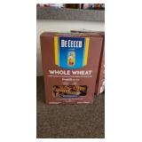 4 box of WHOLE WHEAT PASTA. 4 - 13.25oz whole