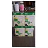 4 TW LED Dimmable BR30 Soft White Light Bulbs.