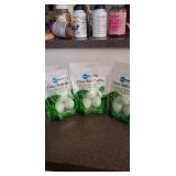 3 package of FIZZY BATH BOMBS. SMOOTHING GREEN