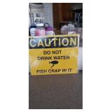Caution do not drink water fish crap in it. New
