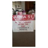 Area 51 restricted area no trespassing beyond