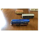 3 Hafner Trains all metal. 2000 wind up engine,
