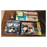 4 pc game lot. Colts golf balls, 2 Monopoly, &