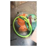Garden  hoses and 2 leader hoses