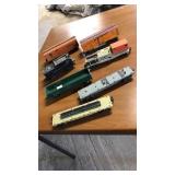 7 American Flyer train cars